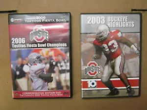 2006 Fiesta Bowl - OSU Vs. Notre Dame & 2003 Ohio State Buckey's Highlights DVD - Imagen 1 de 5