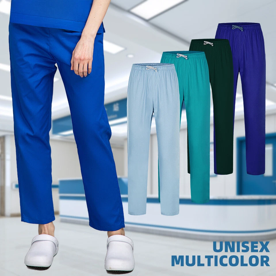 Dental Clinic Nursing Scrubs Pant Multicolor Nurse Uniforms Bottoms Work Trouser - Image 1 of 4