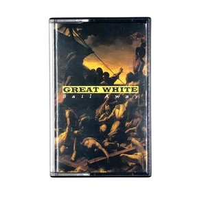 GREAT WHITE SAIL AWAY w/ ANAHEIM LIVE Cassette Tape Music 1994 Rock Metal Rare - Picture 1 of 6
