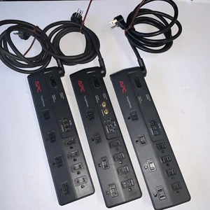 (3x) APC P8T3/P8VT3 8-Outlet SurgeArrest Surge Protector (Telephone Protection) - Picture 1 of 3
