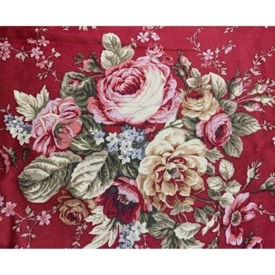 Waverly Balada Ramo CENEFA SOMBRA GLOBO Cortinas Carmesí Rojo Col Rosa Foto 1 de 4