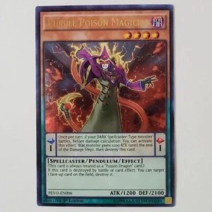 Purple Poison Magician - PEVO-EN006 - NM - Ultra Rare - 1st ed - Yugioh - Picture 1 of 2
