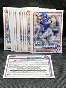 19X 2021 Bowman Draft 1st Edition BRENNEN DAVIS LOT OF 19 CARDS CUBS BD-124 - Picture 1 of 1