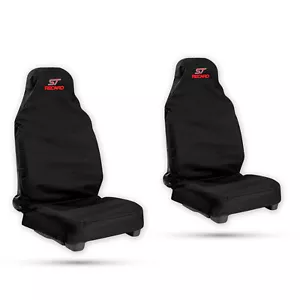 For Ford Focus ST MK2 MK3 1+1 Recaro Bucket Seat Cover Red Waterproof Black - Picture 1 of 1