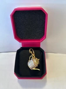 JUICY COUTURE "PINK TEAPOT" Charm w/TAGGED BOX - Picture 1 of 4