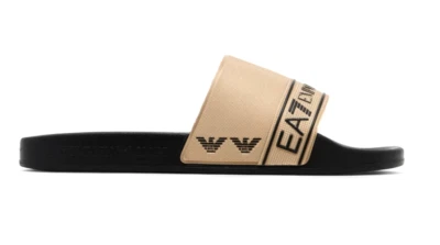 EMPORIO ARMANI EA7 7X000110 AF15128 CIABATTE SCARPE DA INFILARE UOMO FC001 BLACK - Imagem 1 de 2