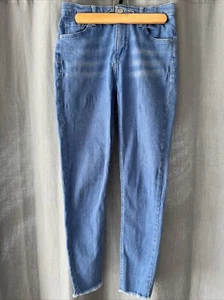 Topshop Moto Jamie Skinny Cropped Blue Jeans Size W30 L30. #Vic 1 - Picture 1 of 18