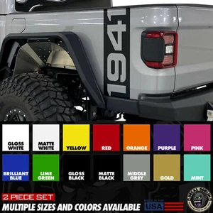 Pegatinas de vinilo calcomanía gráficos para Jeep se adapta a Gladiator JT 2018+ cabecera x2 1941 - Imagen 1 de 12
