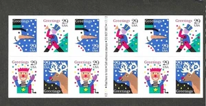 #2802a 29c GREETINGS ISSUE BOOKLET OF 12 MNH SA UNFOLDED - Picture 1 of 2