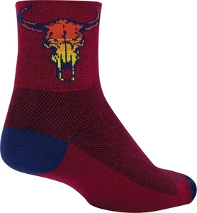 SockGuy Classic Desert Skull Sock: Red LG/XL - Picture 1 of 1