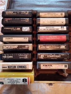 15 Eight Track Tapes Lot-Queen,Cheech&Chong,Journey, Foreigner ,Cars,Dick Clark+ - Picture 1 of 6