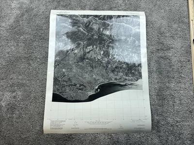 Mapa topográfico aéreo ortofotocuad de colección 1976 USGS Santa Bárbara California Foto 1 de 4