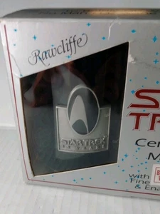 Star Trek 30 aniversario Taza Cerámica Rawcliffe Peltre y Esmalte Logo, Caja Original, Nueva  - Imagen 1 de 8
