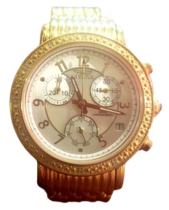 Invicta Angel 6389 Schweizer Damenuhr Chronograph goldfarben Edelstahl - Bild 1 von 8