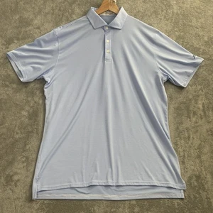 Holderness & Bourne Polo Shirt Mens Large Striped Blue Sartori Invitational LACC - Picture 1 of 7