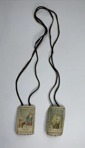 Collar de tela católica escapulario de colección St Simon Stock y Nuestra Señora del Monte Carmel - Imagen 1 de 5