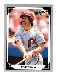 1991 Leaf #60 Dickie Thon Philadelphia Phillies - Picture 1 of 2