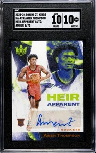 SGC 10! 2023-24 Panini Court Kings Amen Thompson Auto /75 RC ROOKIE CARD POP 1 - Bild 1 von 2