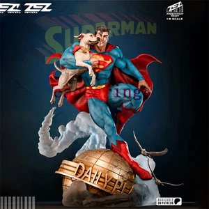 Figura de impresión 3D Superman y cripto sin pintar modelo GK escultura kit en blanco - Imagen 1 de 8