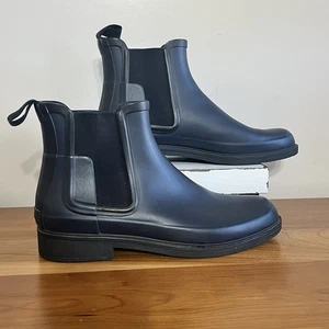 Hunter Mens Boots Original Refined Chelsea Casual Pull-On Chelsea Rubber Size 10 - Picture 1 of 8