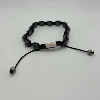 Invicta Jewelry Stainless Steel & Hematite Adjustable Natural Color Bracelet - Image 1 of 4