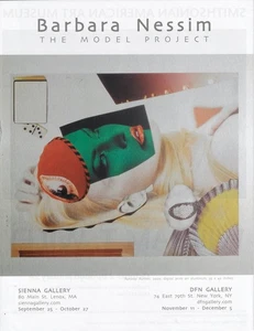 Anuncio impreso de exhibición de galería de arte BARBARA NESSIM The Model Project 2009 - Imagen 1 de 1