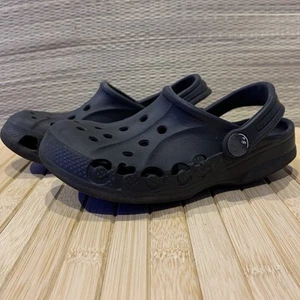 Crocs Black C12 Little Kids Size 12 Water Shoes Clogs Rubber Summer - Picture 1 of 8