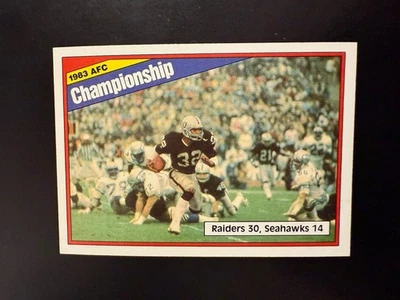 1984 Topps - 1983 AFC Championship Marcus Allen #7  Raiders vs Seahawks - Image 1 of 2