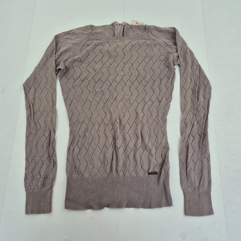 O'NEILL Jumper Pequeño Gris Mujer Casual Tejido Pullover Suéter 100% Algodón - Imagen 1 de 4