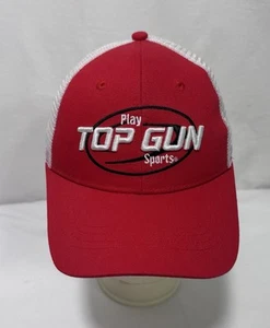 Top Gun Hat Cap Mens Snapback Adjustable Red Pacific Headwear Pro Model Mesh - Picture 1 of 10