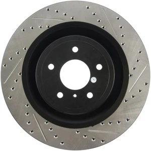 StopTech 127.42100L Front Left Drilled Brake Rotor for 2009-13 FX50 / 09-19 370Z - Picture 1 of 14