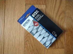 2027 GENUINE EPSON 812XL BLACK INK 812 XL WORKFORCE EC-C7000 WF-7310 7820 7840 - Picture 1 of 1