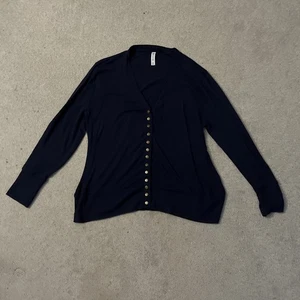 Zenana Outfitters Navy Blue Button Up Cardigan Sweater Women’s 2X - Picture 1 of 3