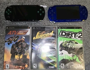 Psp Lot 2 Consoles 3 Games Please Read - Picture 1 of 8