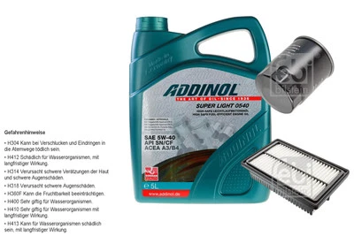 Pacchetto ispezione Febi Bilstein 5L ADDINOL SUPER LIGHT 0540 per Hyundai i20 Coupè - Immagine 1 di 4