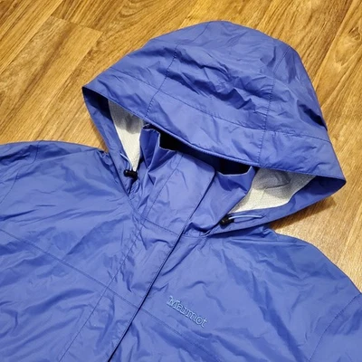 Chaqueta de Lluvia Marmot Precip Eco Mujer Grande Azul Ripstop Nano Pro Senderismo Foto 1 de 4