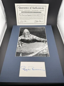 Ricou Browning Criatura autografiada de la Laguna Negra con certificado de autenticidad - Imagen 1 de 4