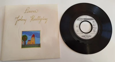 disque vinyle 45 tours "Laura" JOHNNY HALLYDAY - 1986 - Photo 1/2