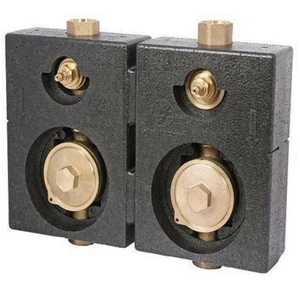 Wasserzähler Montageblock Schlösser M-Duo 3/4“ IG Teilbar Inkl. Befestigung Neu - Bild 1 von 7