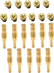 Kit getto carburatore aftermarket 22 pezzi con 11 getti principali e 11 getti lenti per Nibbi Ho - Foto 1 di 7