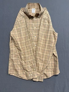 ¡Nuevo con etiquetas! Camisa a cuadros Brooks Brothers de cachemir y algodón sin hierro - Talla M - Imagen 1 de 6