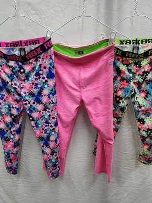 RBX Girls Active Cropped Leggins Lot Of 3 Size Youth Large 14/16 - Image 1 of 4
