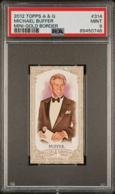 MICHAEL BUFFER 2012 Topps A & G Mini-GOLD BORDER #314 PSA 9 MINT - Image 1 of 2