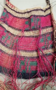 NATURAL BUSH TWINE BILUM BAG PAPUA NEW GUINEA Tribal ART - Picture 1 of 6