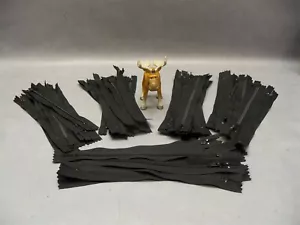 8" Zipper Black Closed End Nylon Coil UCAN 3zf Lot of 50 - Picture 1 of 4