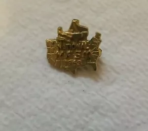 National NFSM 1963 Small Lapel Latch Back Pin Brass (?) - Picture 1 of 2