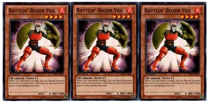 Yugioh- 3X Battlin' Boxer Veil - Common - 1st Edition - PRIO-EN009 - Near Mint - Picture 1 of 1