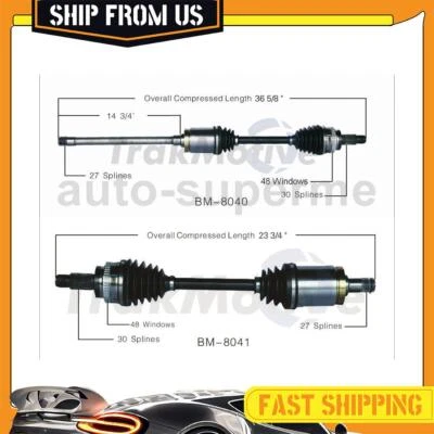 2x Juntas de medio eje CV delanteras para BMW 528xi 2008 3,0 L AWD Foto 1 de 4