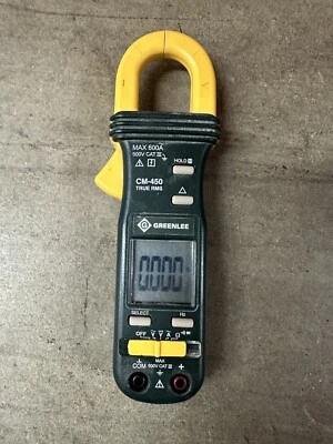 Pinza amperimétrica Greenlee CM-450 AC True RMS, 600V, 600A Foto 1 de 2