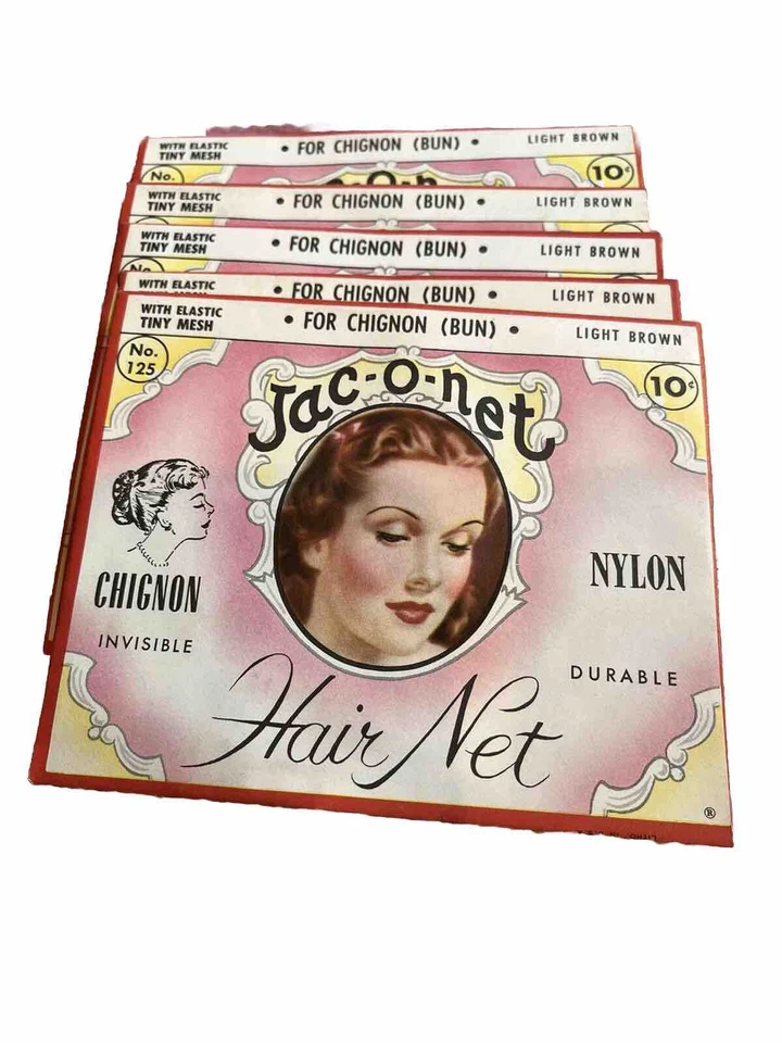 Jac-O-Net Lot =18 NOS Hair Net  No. 125 Tiny Mesh Chignon Bun Light with elastic - Image 1 of 1